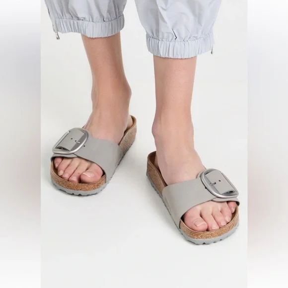 Birkenstock Shoes Birkenstock Madrid Big Buckle Dove Grey